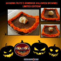 Halloween Pizza & Brownie Special! Limited Edition Brownies!