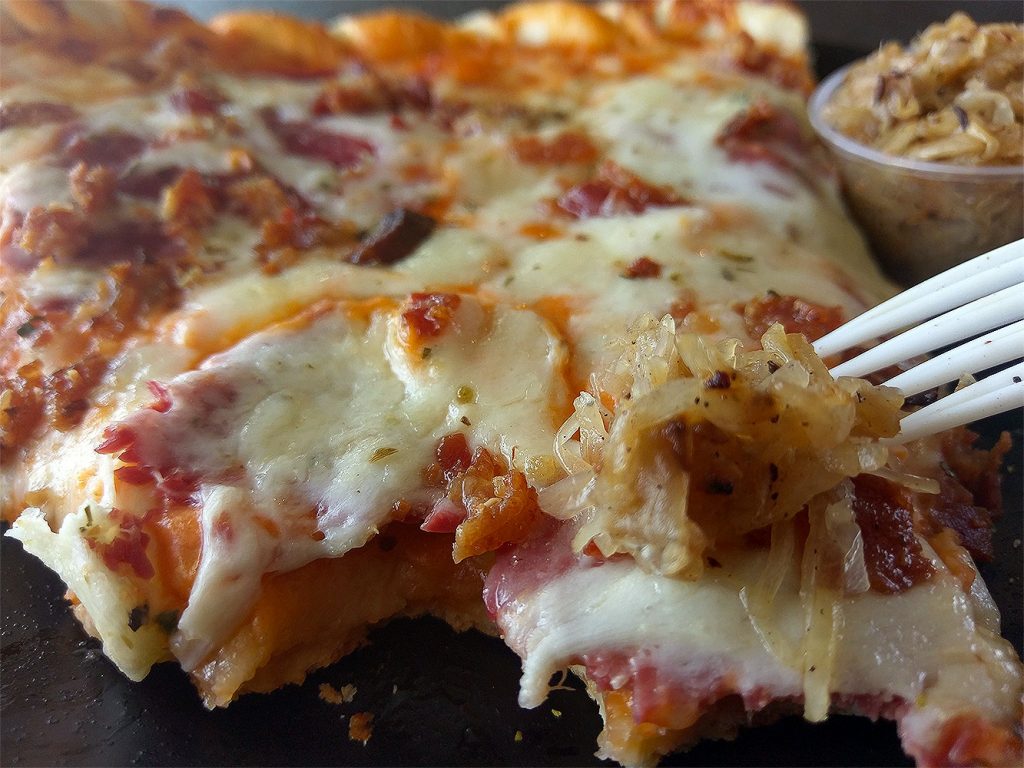 Reuben Sandwich Pizza with Bite