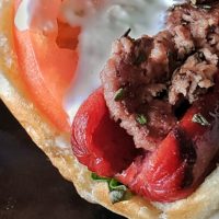 Grilled Greek Lamb Hot Dog – New Culinary Creation at Frato’s!
