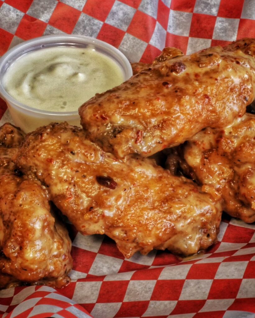 Juicy Frato's chicken wings with from-scratch sauce ready to order in Schaumburg IL
