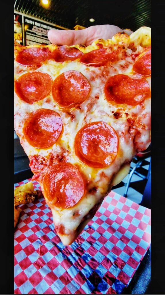 Smoked Pepperoni Pizza Slice
