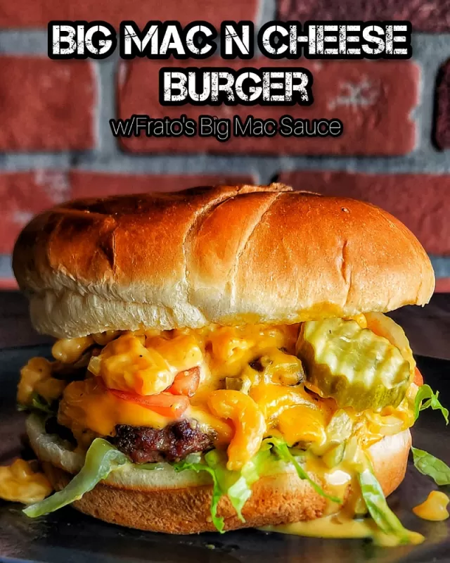 Big Mac n Cheese Burger from Frato’s Burger of the Month in Schaumburg, IL