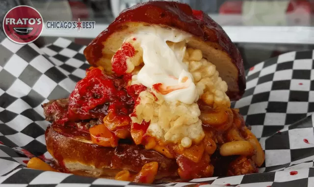The Lucille Burger from Frato’s Burger of the Month in Schaumburg, IL