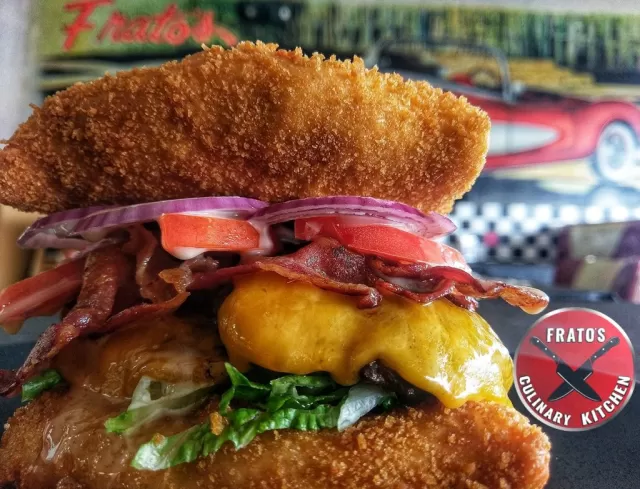 Windy City Live Burger from Frato’s Burger of the Month in Schaumburg, IL