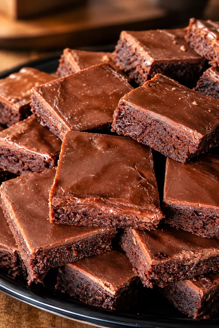 A tray of Grandma Frato’s brownies for catering