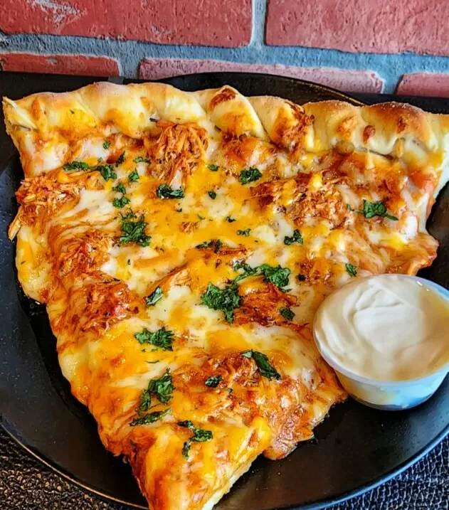 Stuffed Tinga Pizza, a past Frato’s specialty pizza in Schaumburg, IL